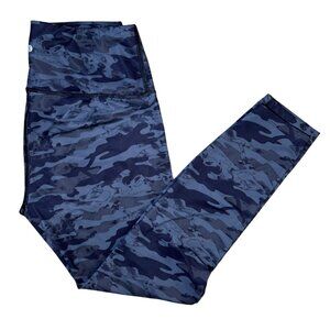 Layer 8 Blue Black Gray Camo Yoga Leggings Women's Size Medium